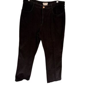 Royal Robbins Boot Leg Black Corduroy Pants Woman’s size 12
